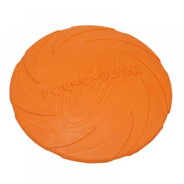 Interactive Flying Toy for Training Fetch Soft Rubber Disc for Large Dogs Dog Frisbee Toy Frizbee for Aggressive Play – Heavy Duty Durable Frisby for Pets – Lightweight Tug of War Catch 